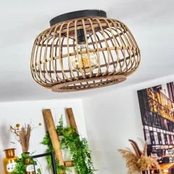 Luminaires Scandinaves-hofstein Plafonnier Combeima Noir, 1 lumière