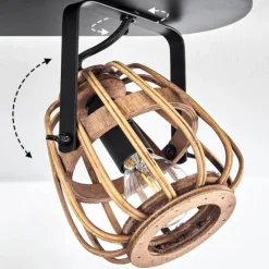 Luminaires Scandinaves-hofstein Plafonnier Combeima Noir, 4 lumières