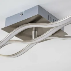 hofstein Plafonnier Coquitlam LED Nickel mat, 1 lumière* Éclairage Led