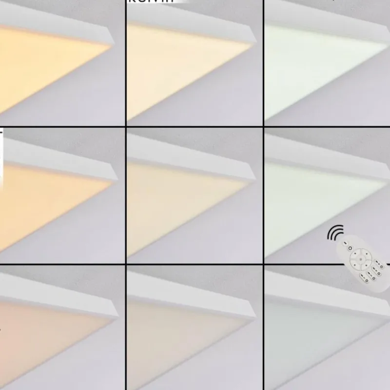 hofstein Plafonnier Cor LED Blanc, 1 lumière, Télécommandes