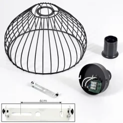 Lampes Vintages & Rétros-hofstein Plafonnier Corcovado Noir, 1 lumière