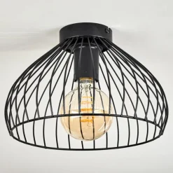 Lampes Vintages & Rétros-hofstein Plafonnier Corcovado Noir, 1 lumière