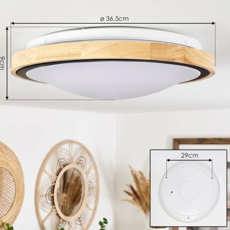 hofstein Plafonnier Corinto LED Écru, Noir, 1 lumière