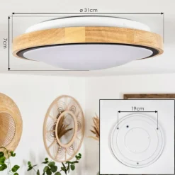 hofstein Plafonnier Corinto LED Écru, Noir, 1 lumière