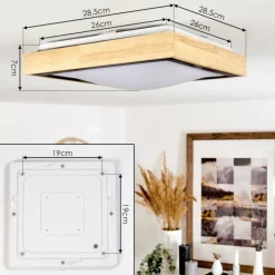 hofstein Plafonnier Corinto LED Écru, Noir, 1 lumière