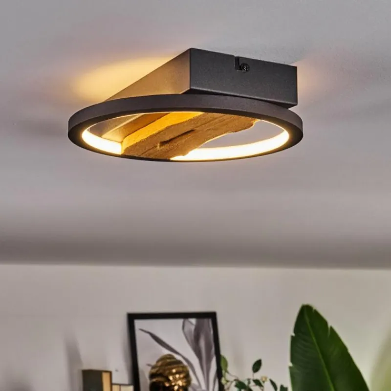 hofstein Plafonnier Cornol LED Écru, Noir, 1 lumière