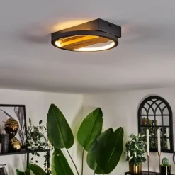 hofstein Plafonnier Cornol LED Écru, Noir, 1 lumière