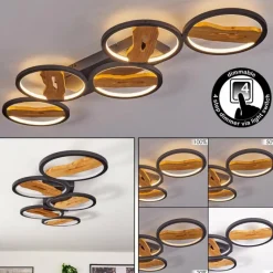 hofstein Plafonnier Cornol LED Écru, Noir, 1 lumière