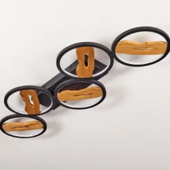 hofstein Plafonnier Cornol LED Écru, Noir, 1 lumière