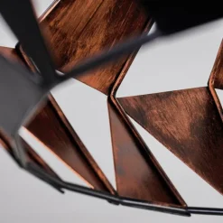 Lampes Vintages & Rétros-hofstein Plafonnier Corralejo Noir, 1 lumière