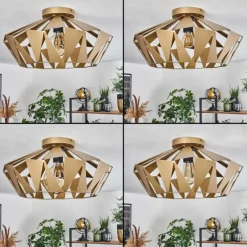 Lampes Dorées-hofstein Plafonnier Corralejo Or, 1 lumière