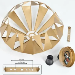 Lampes Dorées-hofstein Plafonnier Corralejo Or, 1 lumière