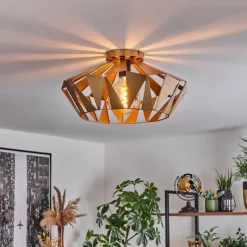 Lampes Dorées-hofstein Plafonnier Corralejo Or, 1 lumière