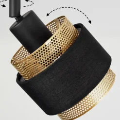 Luminaires Scandinaves-hofstein Plafonnier Cottard Noir, 4 lumières