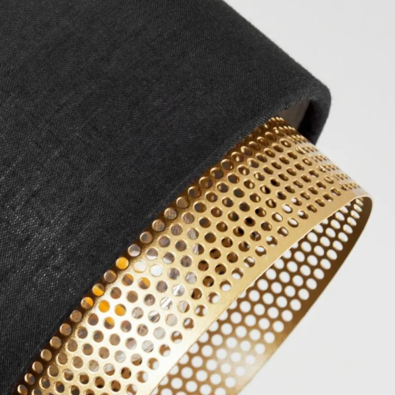 Luminaires Scandinaves-hofstein Plafonnier Cottard Noir, 4 lumières