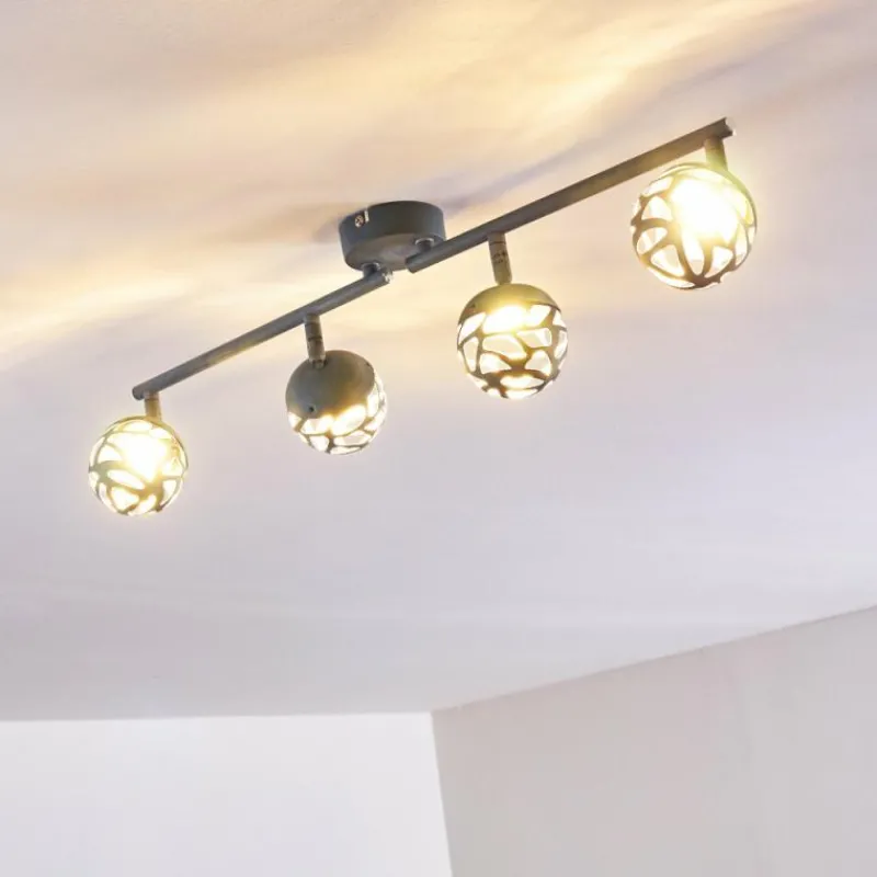 hofstein Plafonnier Covane LED Bleu, Gris, 4 lumières* Spots Et Projecteurs