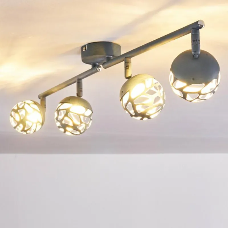 hofstein Plafonnier Covane LED Bleu, Gris, 4 lumières* Spots Et Projecteurs