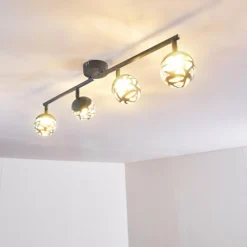 hofstein Plafonnier Covane LED Bleu, Gris, 4 lumières* Spots Et Projecteurs