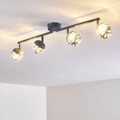 hofstein Plafonnier Covane LED Bleu, Gris, 4 lumières* Spots Et Projecteurs