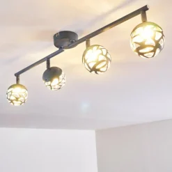 hofstein Plafonnier Covane LED Bleu, Gris, 4 lumières* Spots Et Projecteurs