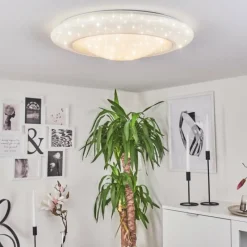 hofstein Plafonnier Cresta LED Blanc, 2 lumières, Changeur de couleurs
