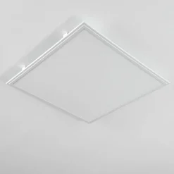 hofstein Plafonnier Crum LED Blanc, 1 lumière, Télécommandes