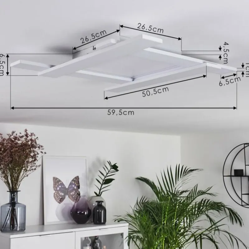 hofstein Plafonnier Cuchara LED Blanc, 1 lumière