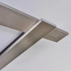 hofstein Plafonnier Cuchara LED Nickel mat, 1 lumière