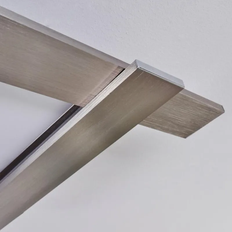 hofstein Plafonnier Cuchara LED Nickel mat, 1 lumière