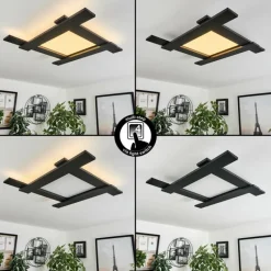 hofstein Plafonnier Cuchara LED Noir, 5 lumières