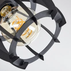 Lampes Industrielles-hofstein Plafonnier Dandin Noir, 3 lumières