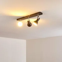 hofstein Plafonnier Danikon Brun, 3 lumières* Spots Et Projecteurs