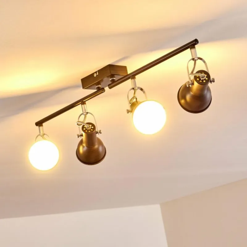 hofstein Plafonnier Danikon Brun, 4 lumières