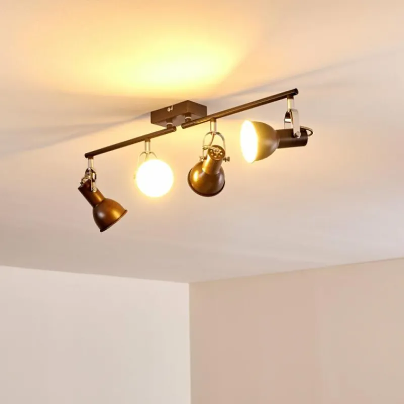 hofstein Plafonnier Danikon Brun, 4 lumières