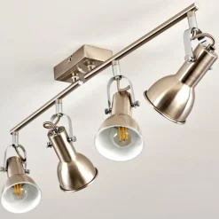 hofstein Plafonnier Danikon Nickel mat, 4 lumières* Spots Et Projecteurs