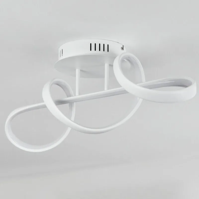 hofstein Plafonnier Dauntey LED Blanc, 1 lumière, Télécommandes