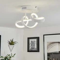 hofstein Plafonnier Dauntey LED Blanc, 1 lumière