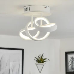 hofstein Plafonnier Dauntey LED Blanc, 1 lumière