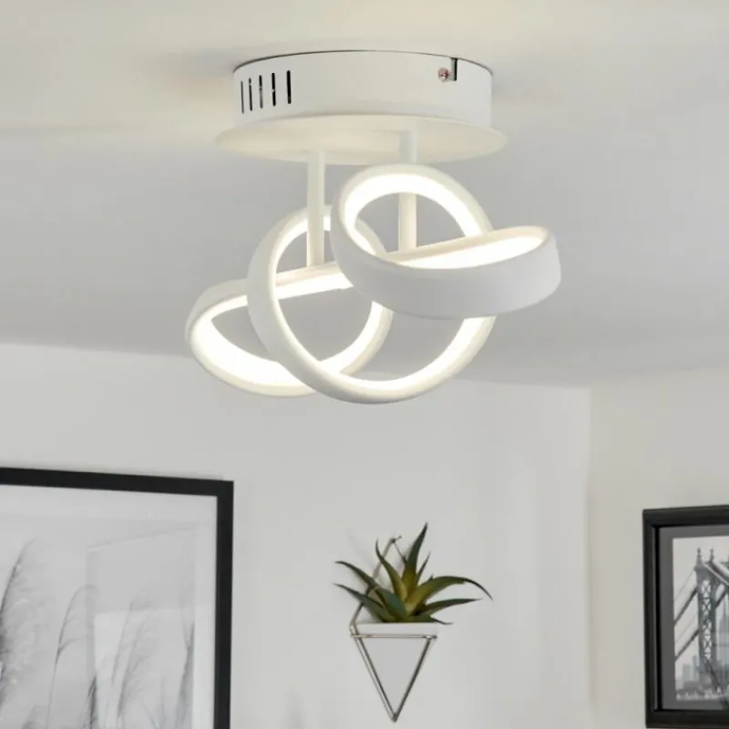 hofstein Plafonnier Dauntey LED Blanc, 1 lumière