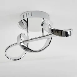 hofstein Plafonnier Dauntey LED Chrome, 1 lumière