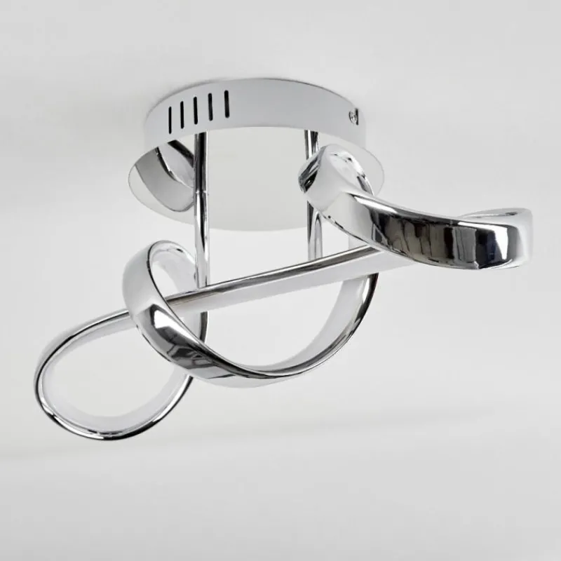 hofstein Plafonnier Dauntey LED Chrome, 1 lumière