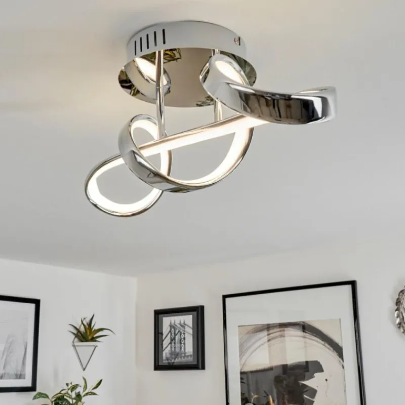 hofstein Plafonnier Dauntey LED Chrome, 1 lumière