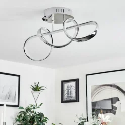 hofstein Plafonnier Dauntey LED Chrome, 1 lumière