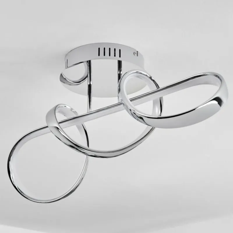 hofstein Plafonnier Dauntey LED Chrome, 1 lumière