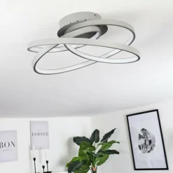 hofstein Plafonnier Demaine LED Gris, 1 lumière