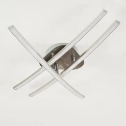 hofstein Plafonnier Deneb LED Nickel mat, 3 lumières