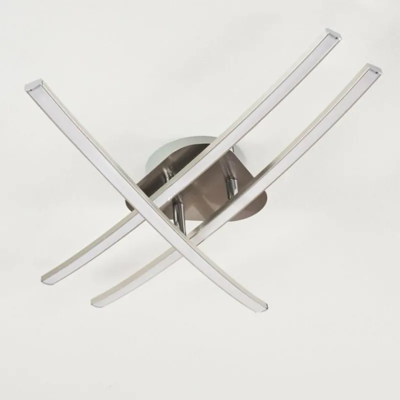 hofstein Plafonnier Deneb LED Nickel mat, 3 lumières
