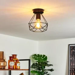 hofstein Plafonnier Denno Noir, 1 lumière