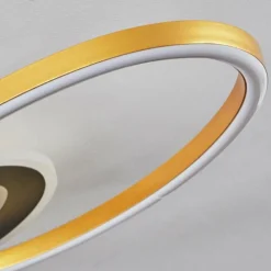 Lampes Dorées-hofstein Plafonnier Deroche LED Or, Noir, 1 lumière