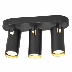 Luminaires Scandinaves-Design For The People by Nordlux Plafonnier MIMI Noir, 3 lumières